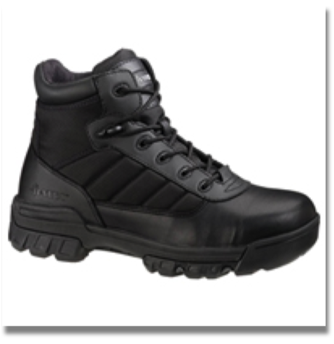 BATES MEN'S 5" TACTICAL BOOT

Full grain leather upper with 1680 denier nylon, Breathable mesh lining, Cushioned removable insert, Slip resistant rubber outsole, Athletic cement construction
